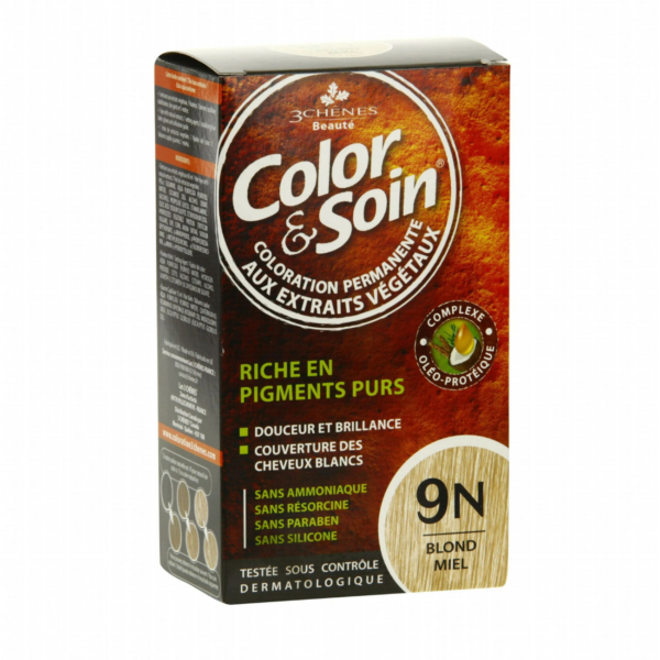 3 CHENES COLOR and SOIN COLORATION BLOND MIEL 9